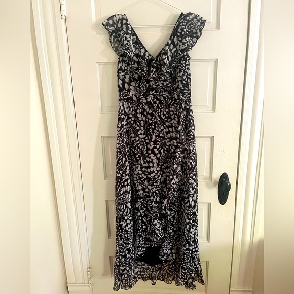 London Times size 8 faux wrap frill dress - Picture 9 of 13